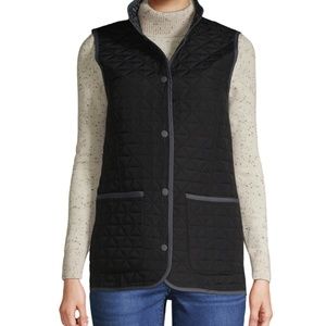 Land's End Quilted Reversible Vest Size L